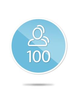 100 user access to gate door