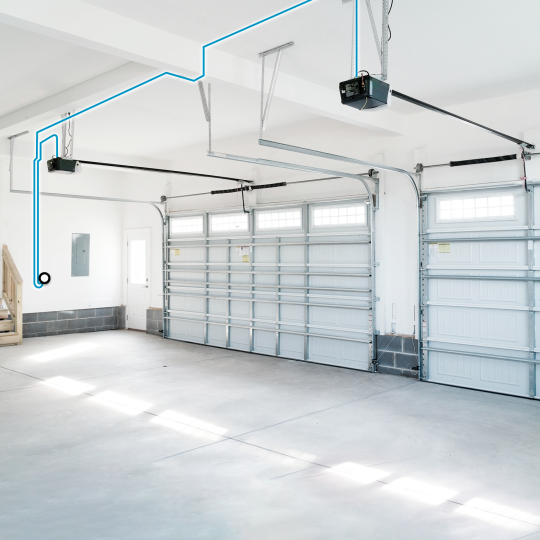 98ft (30m) long extension cable to connect ismartgate PRO to multiple openers or extend the length of the iSG-WDS sensor.