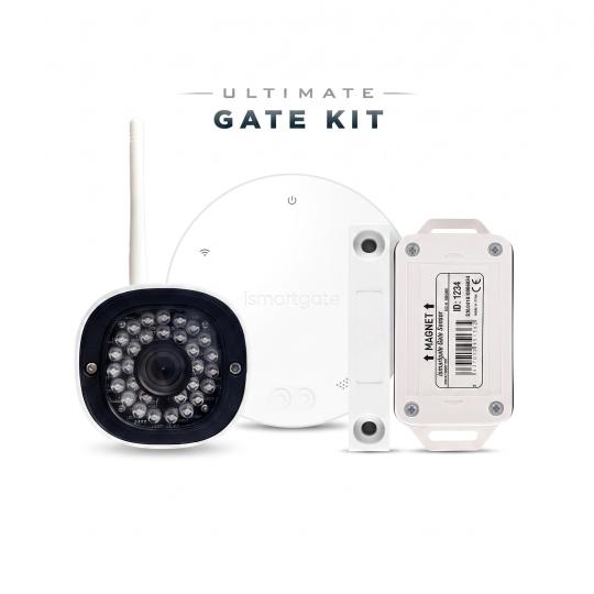 ismartgate mini smart opener wired sensor kit for one gate with Alexa and Google Home.